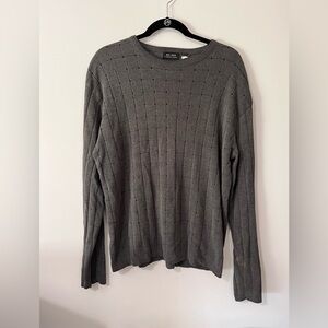 CLAIBORNE’S AXCESS Men’s Gray Pullover Sweater Vintage Sz L EUC